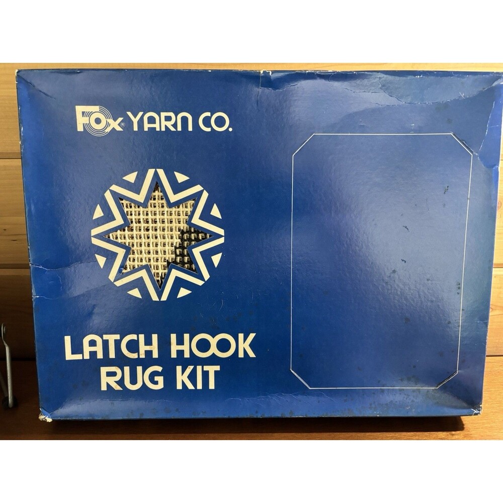Fox yarn Co. latch hook rug kit